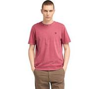 Timberland Dunstan River Garment Dye Short Sleeve Tee Dark Red Taille: S | T-shirts Basiques Outlet | Homme | Rouge