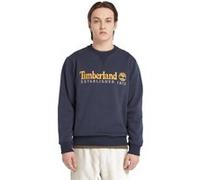 Timberland Embroidery Logo Brush Back Crew Neck Dark Sapphire Taille: S | Pulls Outlet | Homme | Bleu