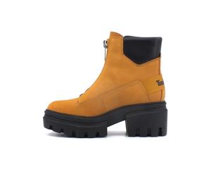 Timberland - Everleigh Front-Zip Boot - Femme - Chaussures - Beige - Taille: 38 1/2 EU
