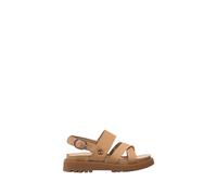 Timberland, Femme, Chaussures, Beige, Taille: 39 EU Sandales en Cuir Beige à Bride Croisée