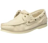 Timberland Femme Classic Leather Mocassins (Loafers), Blanc (Rainy Day Suede), 37.5 EU