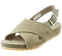 Timberland Femme Malibu Waves Basic Sandales, Daim Vert foncé, 37.5 EU