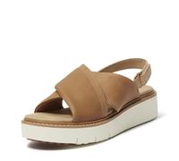 Timberland Femme Safari Dawn Backstrap Sandale, Medium Beige Full Grain, 36 EU Large