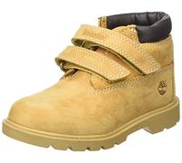 Timberland Garçon Mixte-Enfant Double Strap Hook & Loop Waterproof (Toddler) Bottes Chukka, Jaune Wheat Nubuck, 29 EU