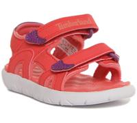 Timberland Garçon Unisex Kinder Perkins Row 2-Strap (Toddler) Sandales Bout Ouvert, Rose Dark Pink, 28 EU