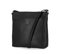 Timberland Grand sac à bandoulière en cuir, noir, One Size