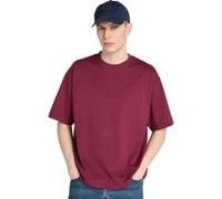 Timberland Hampthon Tonal Stack Logo Tee Burgundy Taille: M | T-Shirts Outlet | Homme | Marron