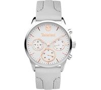 Timberland Henniker III TDWLF2101902 Montre Multifonction pour Femme en Cuir Gris 38 mm Étanchéité 5 Bars, Gris, lanière