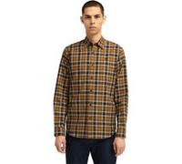 Timberland Herringbone Flannel Check Shirt Dark Wheat Boot Taille: S | Manches longues Outlet | Homme | Marron