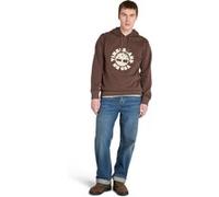 Timberland Holiday Graphic Hoodie Chocolate Brown Taille: L | Sweatshirts à capuche Outlet | Homme | Marron
