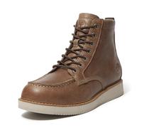 Timberland Homme Bottes Mi-Hautes En Cuir À Lacets Redwood Edge, Dark Brown
