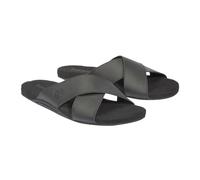 Timberland Homme Seaton Bay Cross Strap Slide Sandales, Noir Black Leather, 46 EU