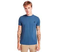 Timberland Homme T-Shirt Slim À Col Rond Dunstan River, Dark Denim, S