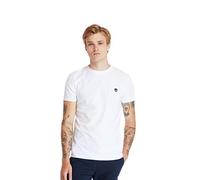 Timberland Homme T-Shirt Slim À Col Rond Dunstan River, White, L