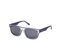 Timberland Homme TB00025 26D Lunettes de soleil Injecté Transparent Fumée Carré Polarisé