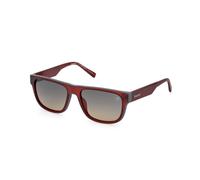 Timberland Homme TB00025 67R Lunettes de soleil Injecté Rouge Vert Carré Polarisé