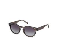 Timberland Homme TB00026 45D Lunettes de soleil Injecté Marron Fumée Ronde Polarisé