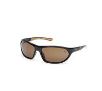 Timberland Homme TB00035 01H Lunettes de soleil Injecté Noir Marron Carré Polarisé