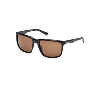 Timberland Homme TB00037 01H Lunettes de soleil Injecté Noir Marron Carré Polarisé