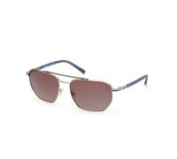 Timberland Homme TB00038 32H Lunettes de soleil Métal Or Marron Carré Polarisé