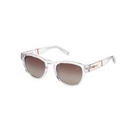 Timberland Homme TB9334 26H Lunettes de soleil Injecté Transparent Marron Ronde Polarisé