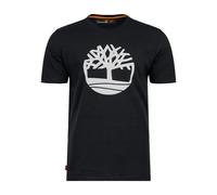 Timberland, Homme, Tops, Noir, Taille: XL T-shirt Logo