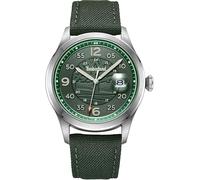 Timberland Montre pour Homme Cornwall de Couleur Verte avec Bracelet en Tissu, diamètre du boîtier : 42 mm, TDWGN2237504, Vert, Moderne
