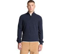 Timberland Jaffrey Wool 1/4 Zip Sweater Dark Sapphire Heather Taille: XL | Manches longues Outlet | Homme | Bleu