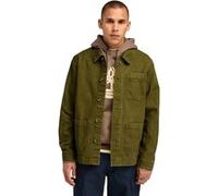 Timberland Kempshire Washed Canvas Chore Jacket Dark Olive Taille: L | Vestes légères Outlet | Homme | Vert