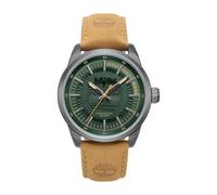 Timberland Lanigan Cadran Vert Bracelet en Cuir Montre analogique pour Hommes, 44mm