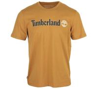 Timberland T- Shirt à Manches Courtes avec Logo linéaire Tricot, Bottes de blé, L Homme