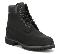 Timberland Mens Black Premium 6 Inch Nubuck Leather Boots - 40 Noir