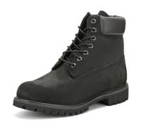 Timberland Mens Black Premium 6 Inch Nubuck Leather Boots - 41 Noir