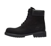 Timberland Mens Black Premium 6 Inch Nubuck Leather Boots - 42 Noir