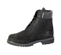 Timberland Mens Black Premium 6 Inch Nubuck Leather Boots - 46 Noir