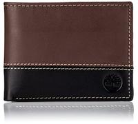 Timberland Men's Hunter Leather Passcase Wallet Trifold Wallet Hybrid