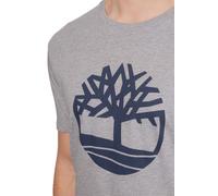 Timberland T-shirt manches courtes Northwood Tree Logo Gris chiné moyen Taille S Homme