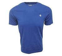 Timberland Men's Short Sleeve Classic Logo T-Shirt (Small, Royal Blue (White Logo))