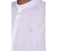 Timberland Chemise coréenne en lin LS 100 Blanche Taille S/L