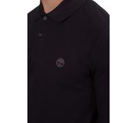 Timberland Homme Polo À Manches Longues Coupe Slim avec Logo Brodé, Black, M