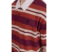 Vêtements Timberland SS Striped Rugby Polo pour Accessoires M Bordeaux
