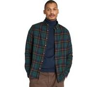 Timberland Midweight Flannel Check Shirt Green Gables Taille: S | Casual chemises Outlet | Homme | Vert