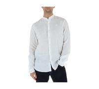 Timberland - Mill Brook Linen Shirt - Homme - Chemises - Blanc - Taille: XL