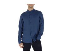 Timberland - Mill Brook Linen Shirt - Homme - Chemises - Bleu - Taille: M