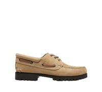 Timberland Mocassin Authentic 3 Eye Lug 0A2pdq Chaussure de Bateau Homme Cuir Beige, beige, 42 EU