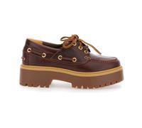 Timberland - Mocassins bateau Stone Street - Femme - Chaussures - Rouge - Taille: 36 EU