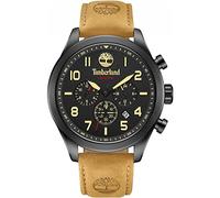 Timberland Montre à Quartz analogique Unisexe avec Bracelet en Cuir TDWGF0009701, Marron