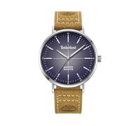 Timberland Montre analogique à Quartz pour Homme avec Bracelet en Cuir TDWGA2231102, Bleu, Moderne