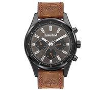Timberland Montre analogique à Quartz pour Homme avec Bracelet en Cuir TDWGF2100402, Marron, Bracelet