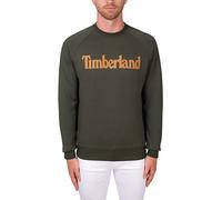 Timberland Northwood TFO Wordmark Logo Brushback Crew Neck Duffel Bag Sweat-Shirt À Capuche Sport, Verde, S Homme